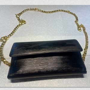 Louis Vuitton LV Black Epi Wallet Crossbody